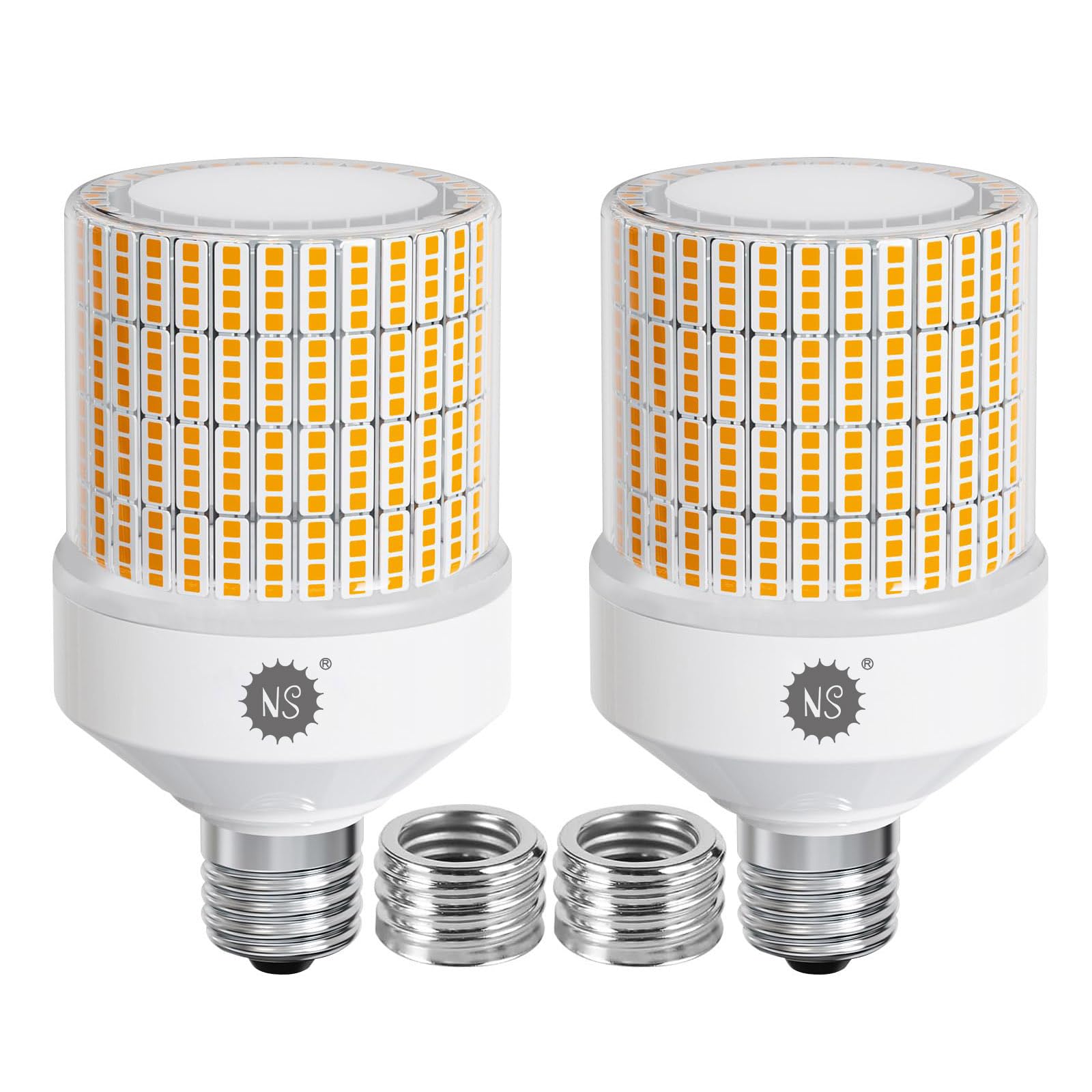 NS 700W Equivalent Led Corn Light Bulb 2 Pack 10500 Lumens 3000K